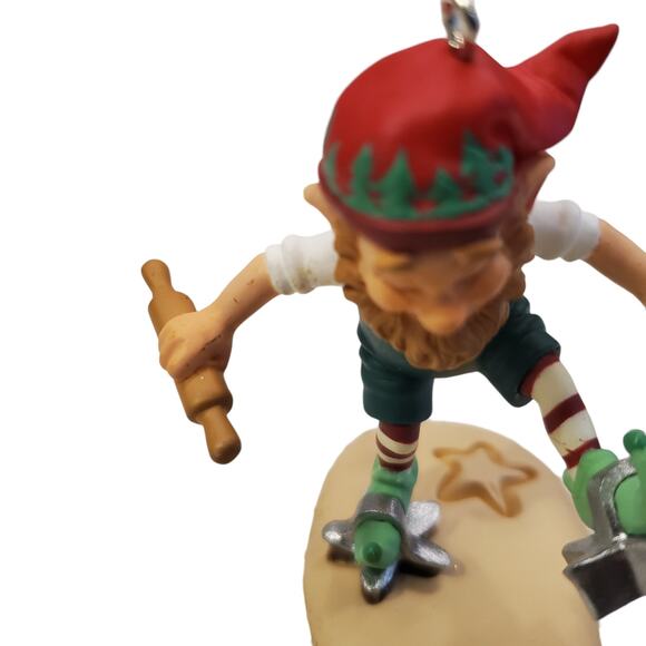 Vintage Hallmark Creative Cutter Cooking for Christmas Elf Ornament 2001 - Picture 10 of 12